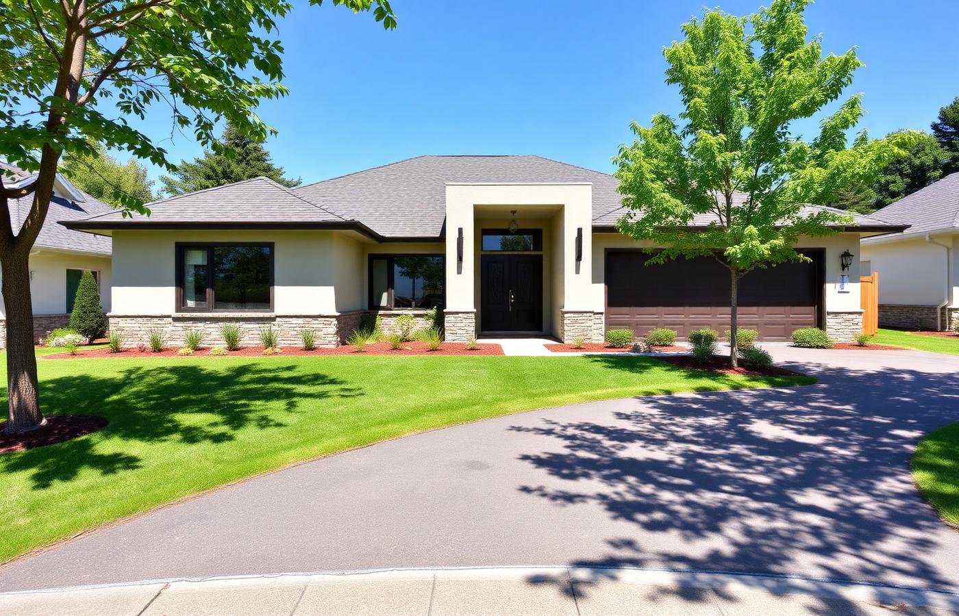 Modern suburban home available for a cash offer
